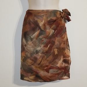 Resource women multicolor wrap around mini skirt Swim Suit Cover Up